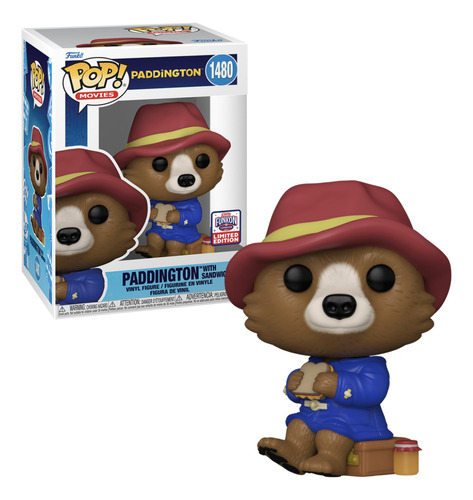 Sanduíche Bear Paddington Funko Pop 1480 exclusivo para convenções