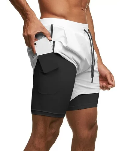 Xishao Shorts Deportivos Hombre Pantalones Cortos Short de