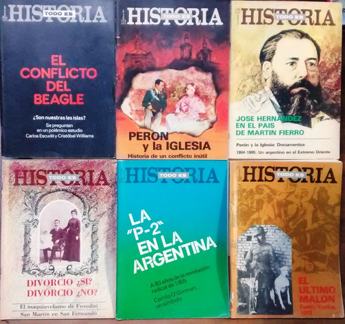 Revista Todo Es Historia (1984-1989) Ver Detalle 36 Ejempl.