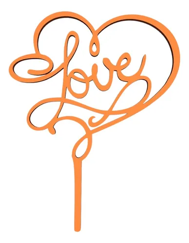 comprar Cake Topper Love Torta Casamientos Cumpleaños