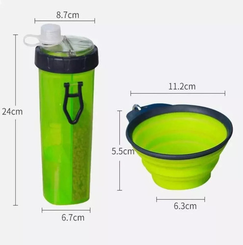 Botella De Agua De Viaje 2 En 1 Para Mascotas Al Aire Libre