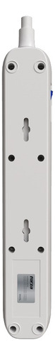 2 Multicontacto Forza Fsp-651w - 1625w 110/220 Blanco Blanco