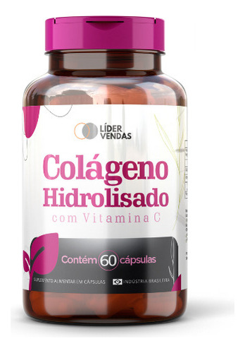 Colágeno Hidrolisado C/ Vitamina C - 60 Cáps