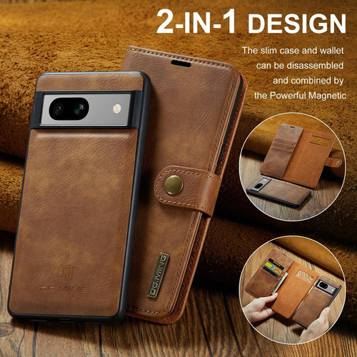 Funda De Piel Magnética Desmontable Tipo Cartera Para Google Pixel 5a 6 6pro 6a 7 7a 7 8 Pro 8a 9 Pro Xl 9a, Funda Con Tapa Extraíble