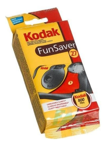 Cámara Desechable Kodak Fun Saver De 35 Mm Con Flash 27 Exp,