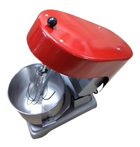 Batidora de pie Migliorini 10 LTS gris y roja 220 V
