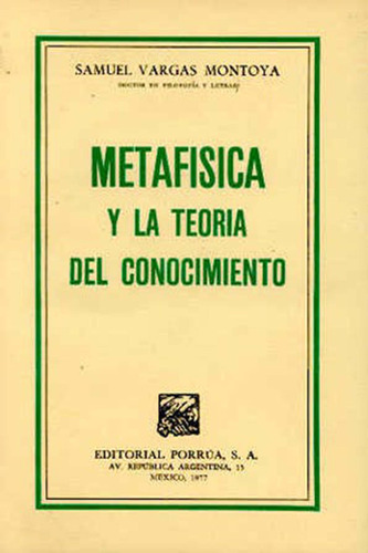 Metafisica Y La Teoria Del Conocimiento (portada Puede 71rjk