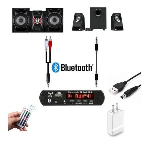 Adaptador De Audio Mp3 Usb Radio Bluetooh A 220v