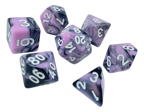 Juego De Mesa Familiar D10 D20 De Dados Acrílicos Novedosos