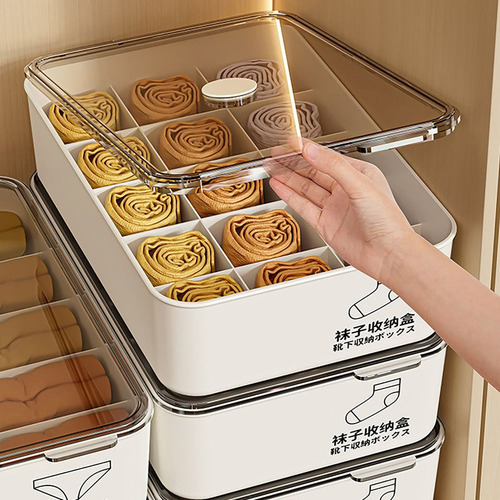 Caja De Almacenamiento De Ropa Interior Con Tapa Caja De Alm