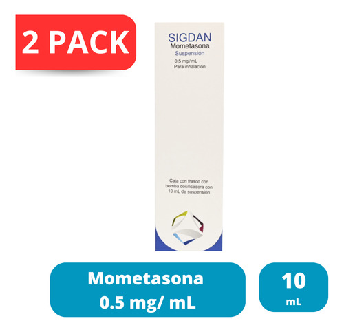 Mometasona Inhalación 50 Ug 2 Pack 10 Ml Suspensión 50 Dosis