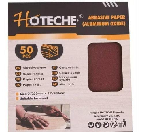 Imagen 2 de 2 de Papel Abrasivo Lija Roja