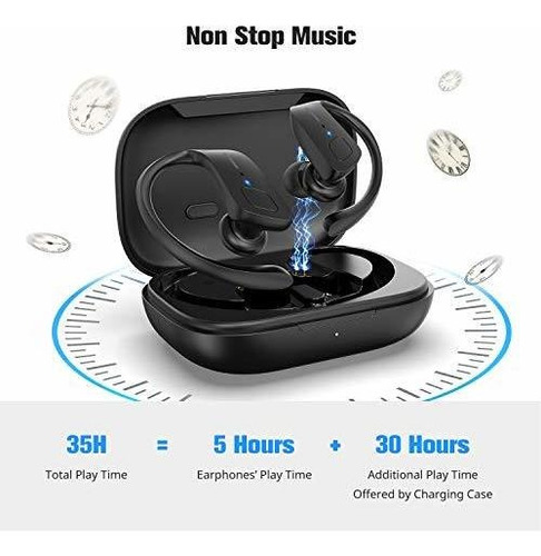 Bluetooth 5.0 Et1 Headphon Ipx7 Waterproof Sport With In Zq