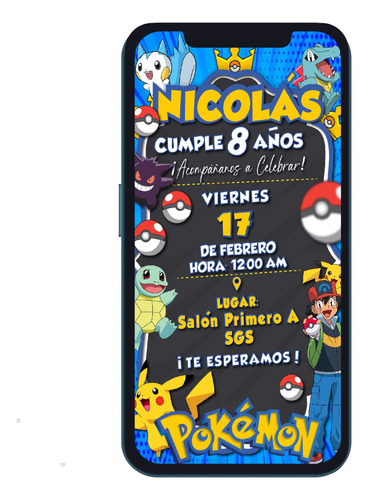 Video Invitacion Pokemon