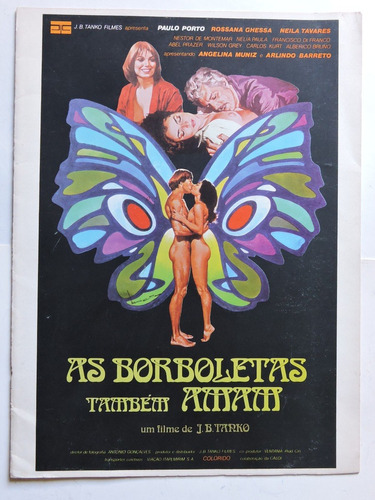 Poster / Folder As Borboletas Tambem Amam  J B Tanko
