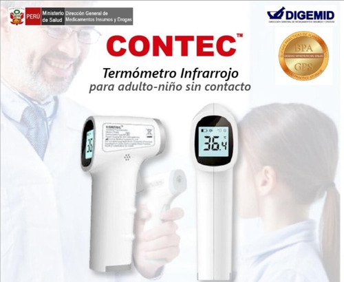 Remato Termómetro Digital Infrarrojo Contec - Facturable