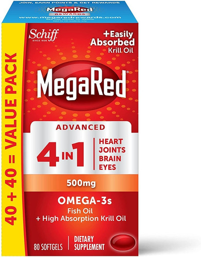 Omega-3 Krill Oil Softgels, Extra Strength 500mg