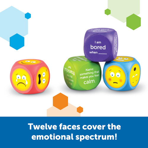 Juego De 4 Recursos De Aprendizaje Con Cubos De Emojis De Es