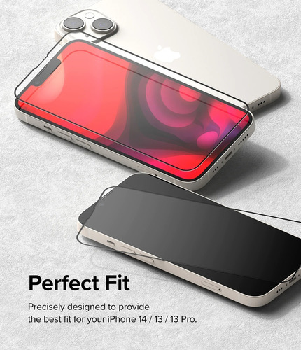Imagen 3 de 10 de Templado Full Ringke Para iPhone 13 13 Mini Pro Pro Max