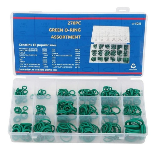 Kit De Orings Sellos Anillos Para Autos Grifos Y Mas 270 Pza