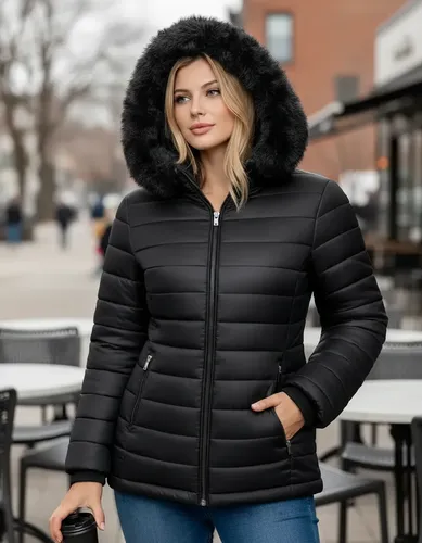 Jaqueta Bobojaco Feminina Puffer Impermeável Inverno Térmica