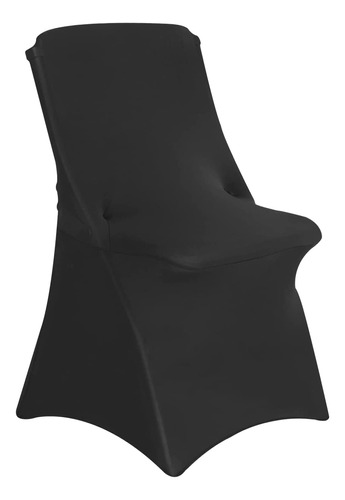 Black 10pcs Stretch Folding Spandex Chair Covers For Ba...