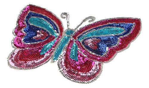 - Lentejuelas De Forma De Mariposa Que Cose Applique Tela