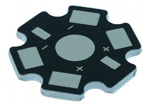 20 X Disipador Led Estrella Smd 1w 3w 5w Aluminio 2-pin