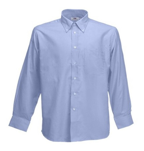 Camisas Oxford Azul Hombre