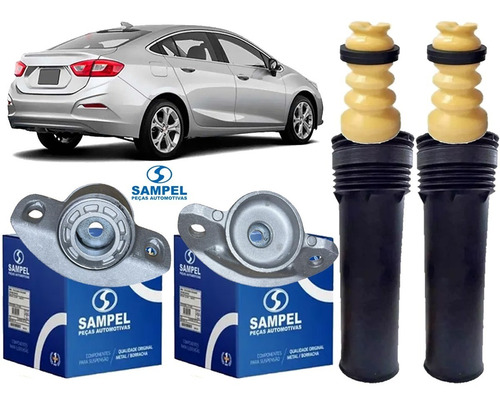 Kit Amortecedor Traseiro Gm Cruze 2017 2018 19 20 2021 2022