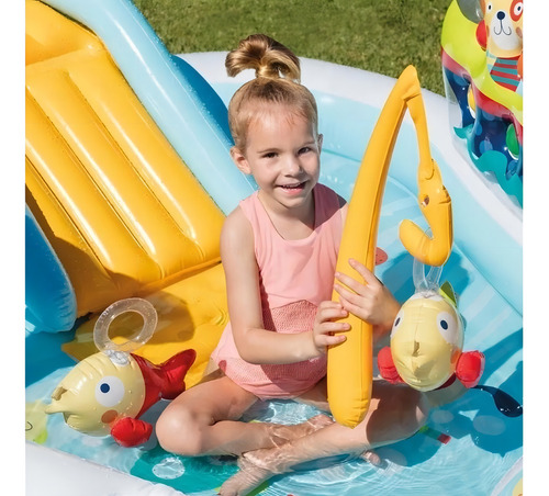 Piscina Inflável Pescaria Intex Piscina Pescaria 182l Colorida