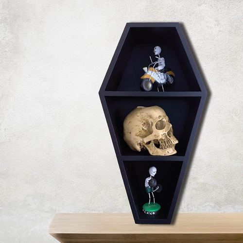 Luna's Mystical Coffin Shelf - Horror Gothic Decor - Black F