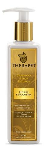 Shampoo Para Cães E Gatos Therapet Pelos Escuros 300ml