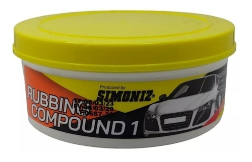 Crema Pulidora Cera Rubbing Simoniz 200 Gr Para Autos Y Moto