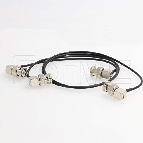 Eonvic - Cable Coaxial De 75 Ohm Bnc Macho En Angulo Recto R