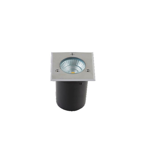 Balizador De Solo Led Cob 3w Quadrado 6000k Branco Frio