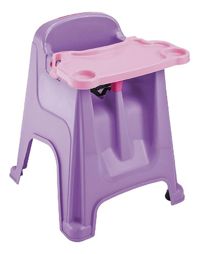 Silla Comedor Para Bebe Morado 60x59x77 Cms Rimax