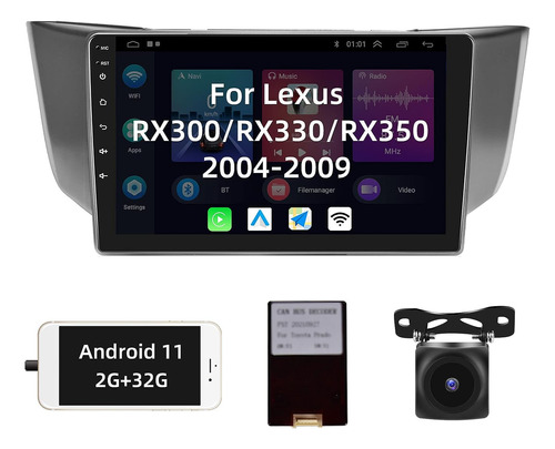 2g 32g Android 11 Car Radio Lexus Rx300 Rx330 Rx350 2004-200