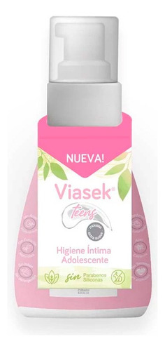 Viasek Teens Ph Balanceado Jabon Higiene Intima 250ml