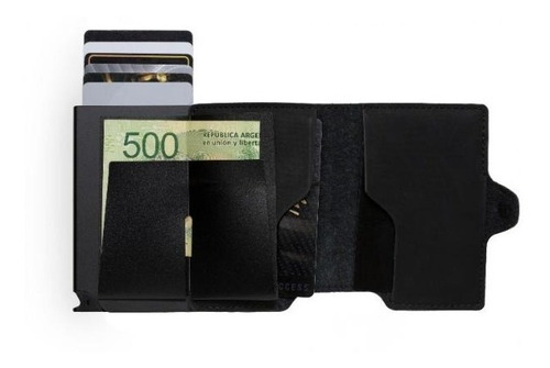 Imagen 4 de 4 de Billetera Walla Wallets - Vintage Black & Silver