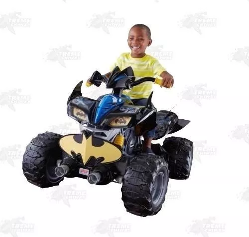 Carrito Cuatrimoto Todo Terreno Batman Power Wheels Xtreme C