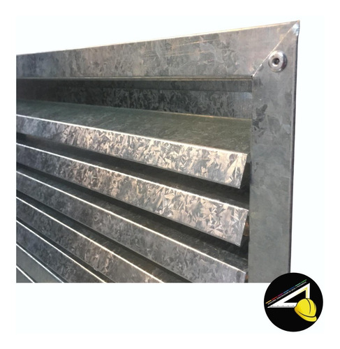 Imagen 2 de 6 de Rejilla De Ventilacion Galvanizada 40x30 Zing