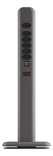 Totem Extensão Elétrica Com 6 Tomadas E 2 Usb Easyplug Octoo