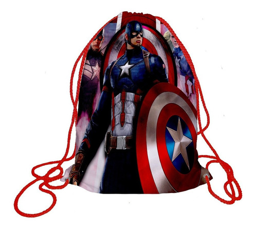 20 Morralito Dulcero Bolo Fiesta Infantil Capitan America-2