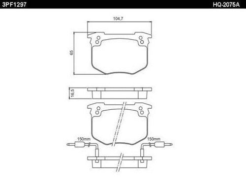 Pastillas De Freno Delanteras Pick Up (bendix) 84/94 Con Se