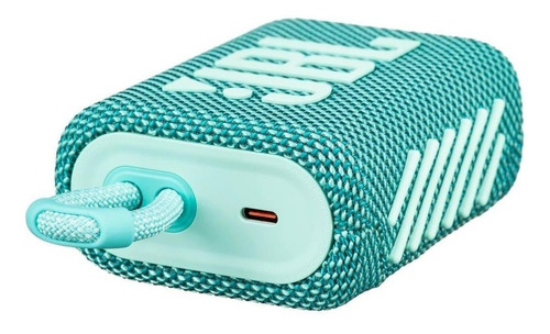 Imagen 6 de 6 de Parlante JBL Go 3 portátil con bluetooth waterproof teal