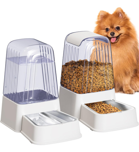 Alimentador Automático Para Mascotas Con Cuencos De Acero In