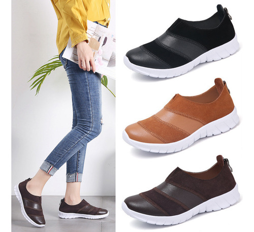 Zapatos Dama Casual Confort Clásico Moda Tenis Deportivos