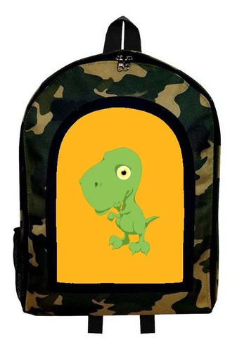 Mochila Camuflada Dinosaurios Jurasico Cretasico Modelo147