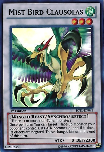 Mist Bird Clausolas (jotl-en043) Yu-gi-oh!